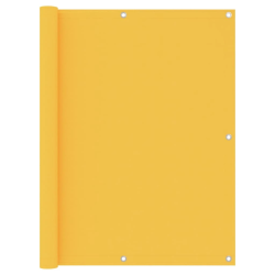 vidaXL balkona aizslietnis, 120x400 cm, dzeltens oksforda audums