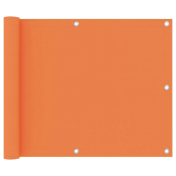 vidaXL balkona aizslietnis, 75x600 cm, oranžs audums