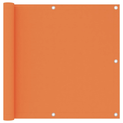 vidaXL balkona aizslietnis, 90x600 cm, oranžs audums