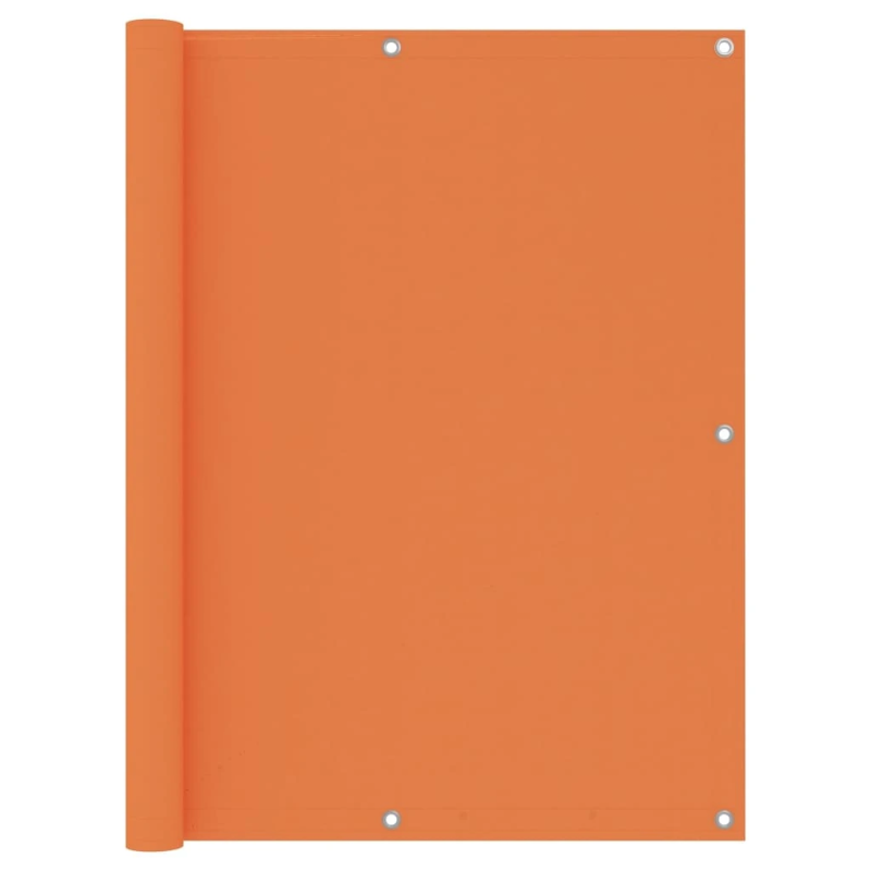 vidaXL balkona aizslietnis, 120x500 cm, oranžs oksforda audums