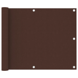 vidaXL balkona aizslietnis, 75x300 cm, brūns audums