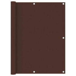 vidaXL balkona aizslietnis, 120x600 cm, brūns oksforda audums