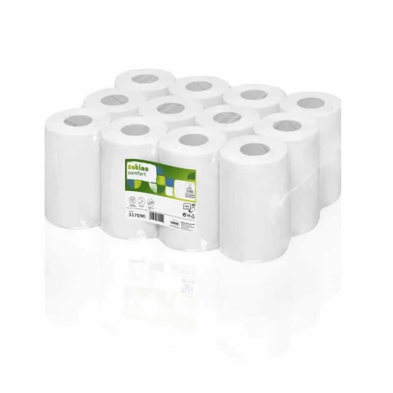 Roku dvieļu ruļļi Comfort 2-slāņi, 12 x 68 m, CF1, Satino by WEPA