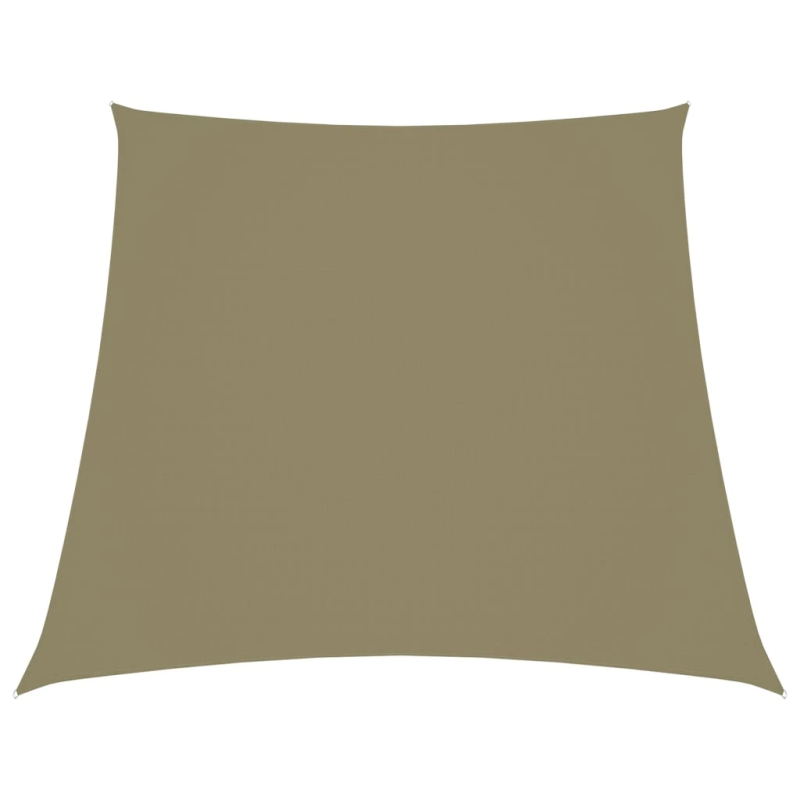 vidaXL saulessargs, 2-4x3 m, trapeces forma, bēšs oksforda audums