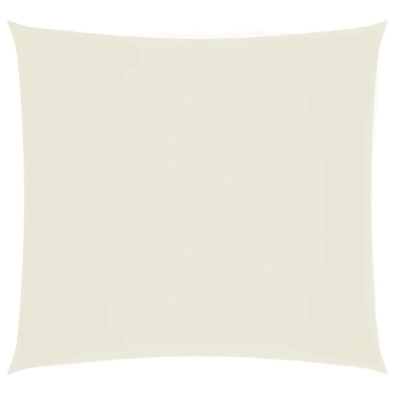 vidaXL saulessargs, 4x4 m, kvadrāta forma, krēmkrāsas oksforda audums