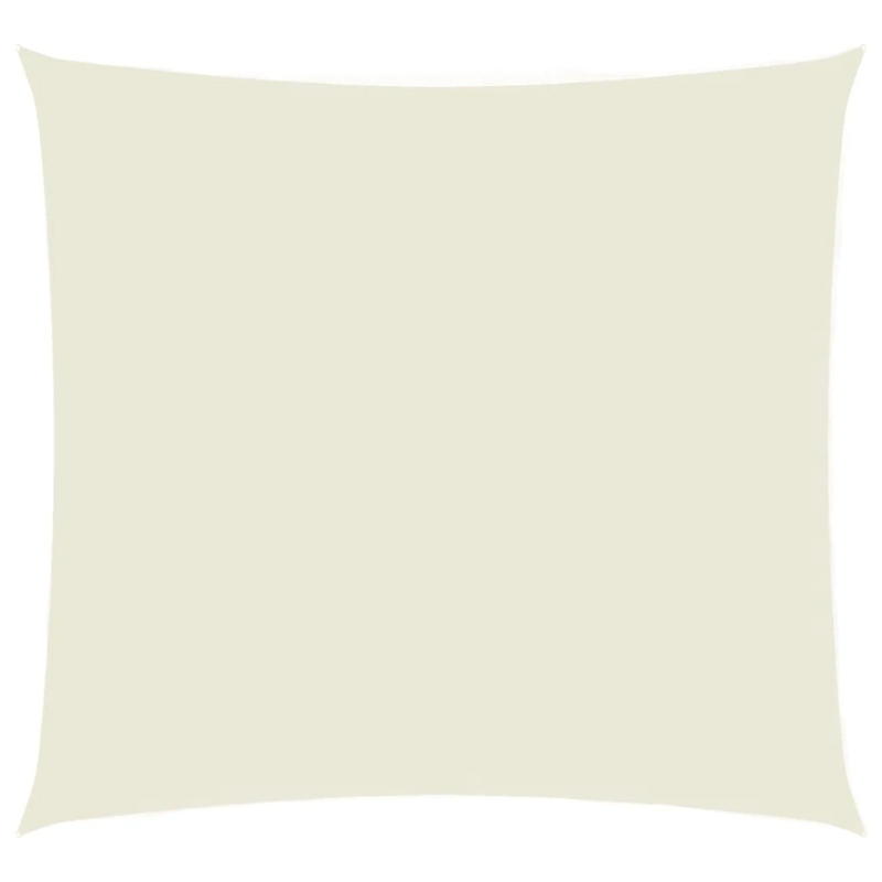 vidaXL saulessargs, 5x5 m, kvadrāta forma, krēmkrāsas oksforda audums