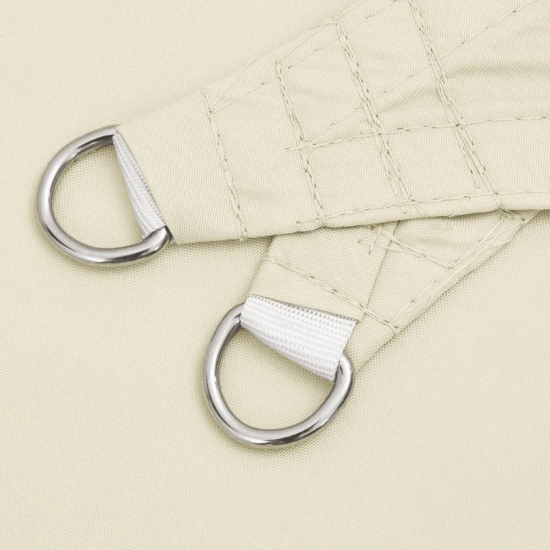 vidaXL saulessargs, 7x7 m, kvadrāta forma, krēmkrāsas oksforda audums