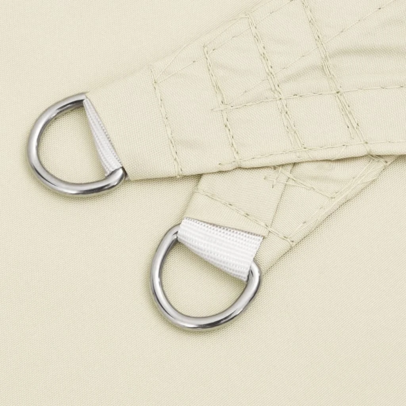 vidaXL saulessargs, taisnstūra, 2x5 m, krēmkrāsas oksforda audums