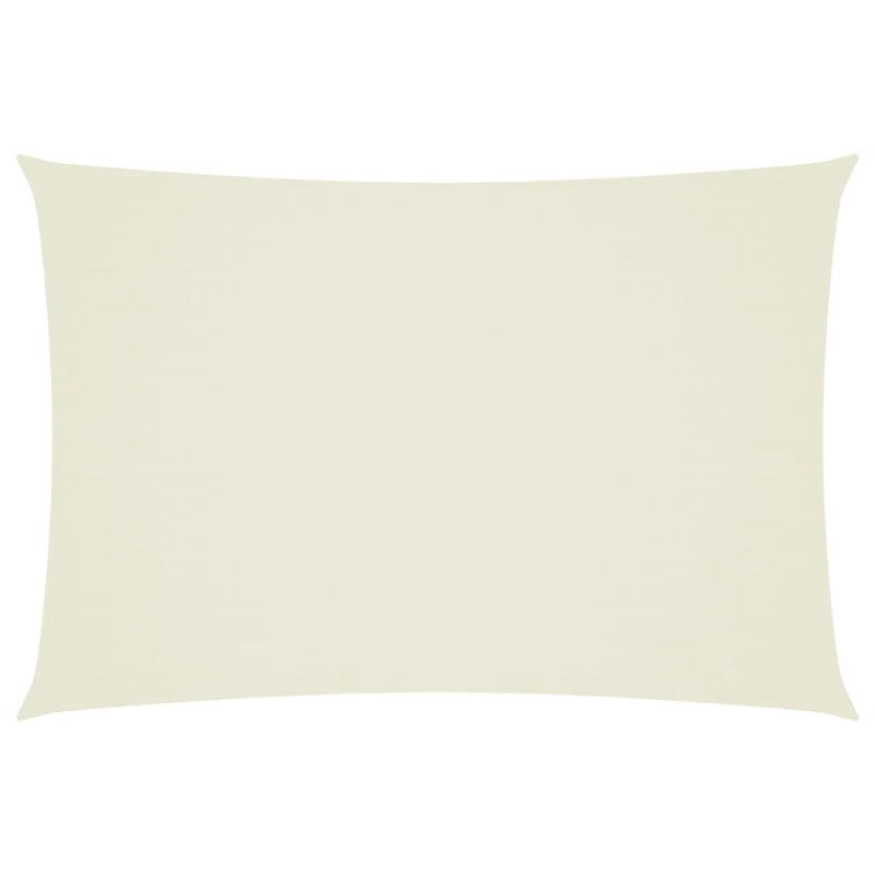 vidaXL saulessargs, taisnstūra, 3x5 m, krēmkrāsas oksforda audums