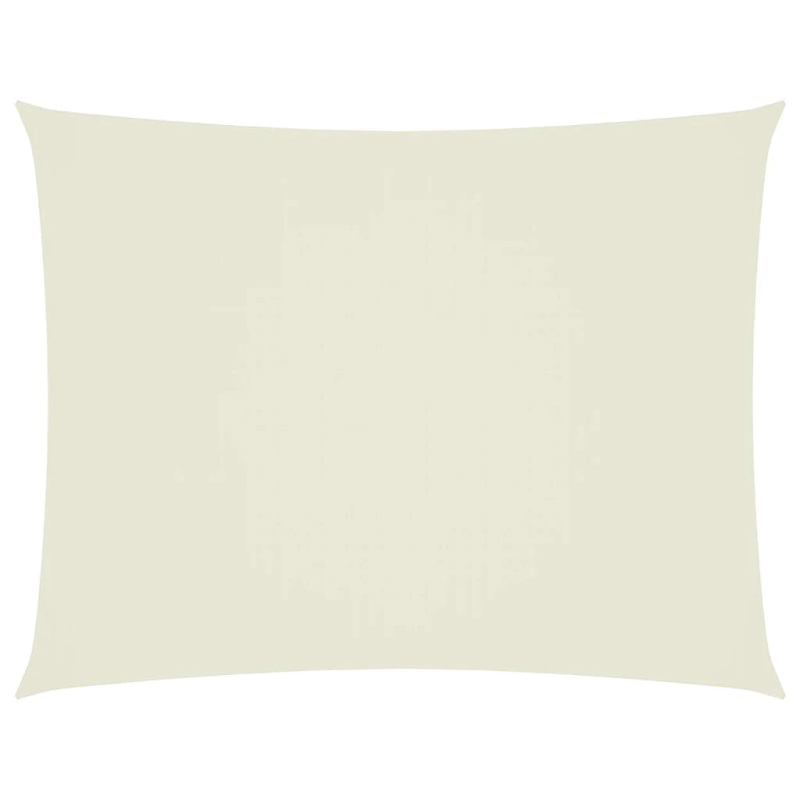 vidaXL saulessargs, taisnstūra, 5x6 m, krēmkrāsas oksforda audums