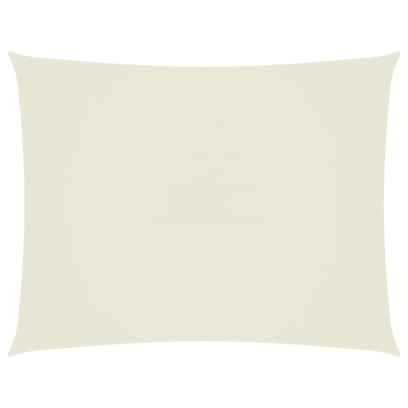 vidaXL saulessargs, taisnstūra, 5x7 m, krēmkrāsas oksforda audums