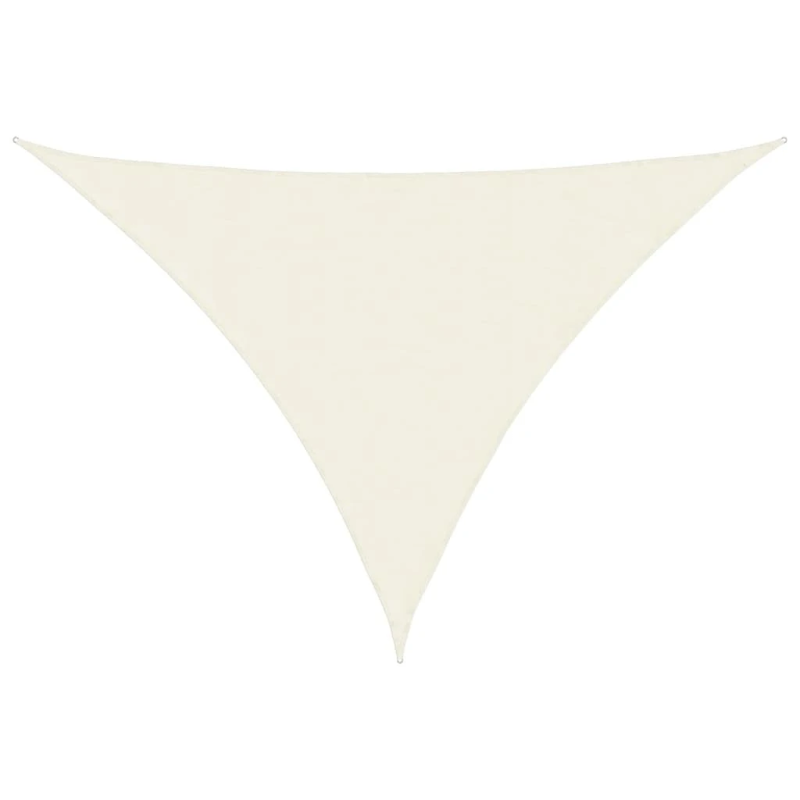 vidaXL saulessargs, 3x4x4 m, trijstūra, krēmkrāsas oksforda audums