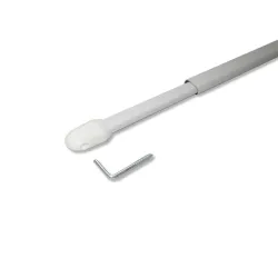 Stained curtain rail 1m