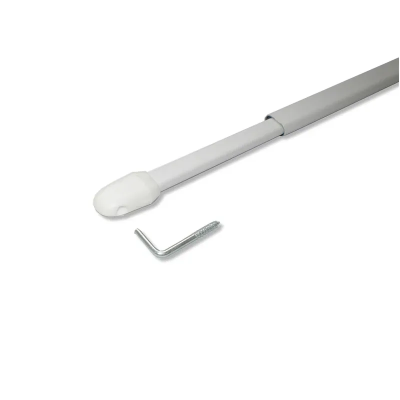 Stained curtain rail 1m