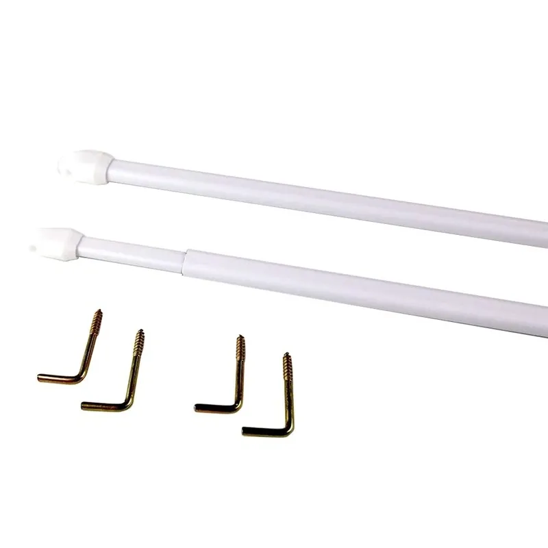 Stained curtain rail 0.8m