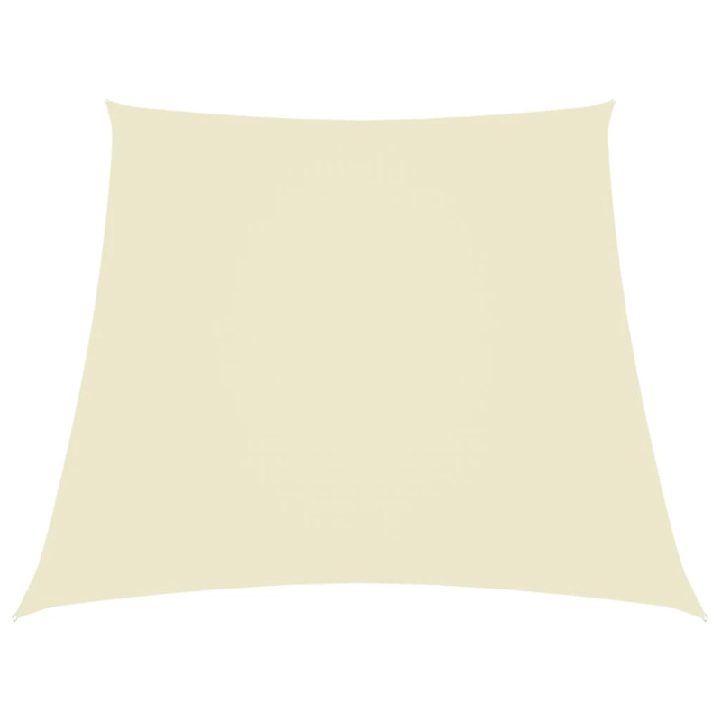 vidaXL saulessargs, 2-4x3m, trapeces forma, krēmkrāsas oksforda audums