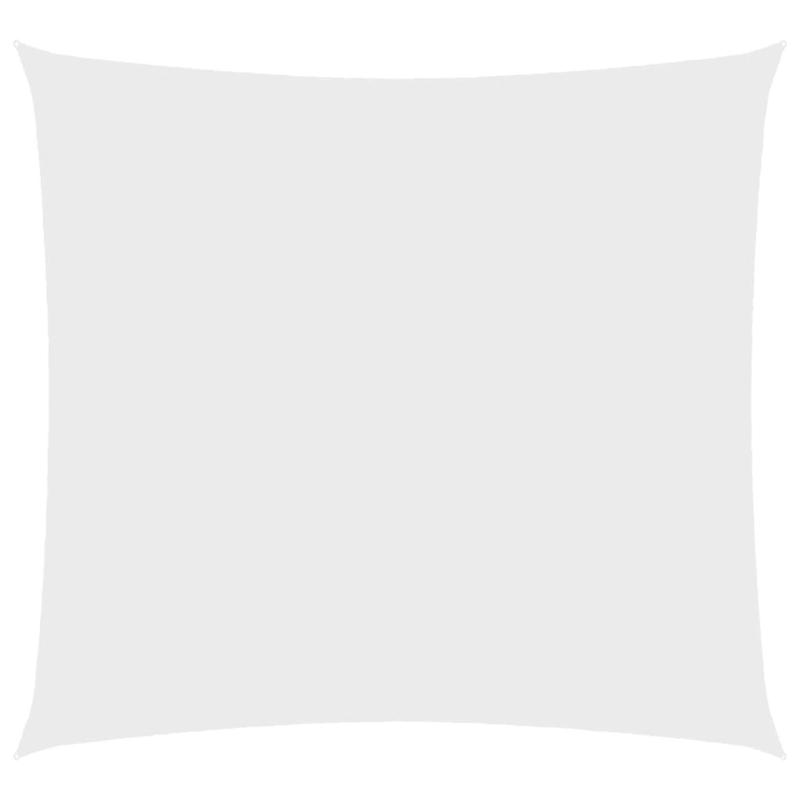 vidaXL saulessargs, 5x5 m, kvadrāta forma, balts oksforda audums