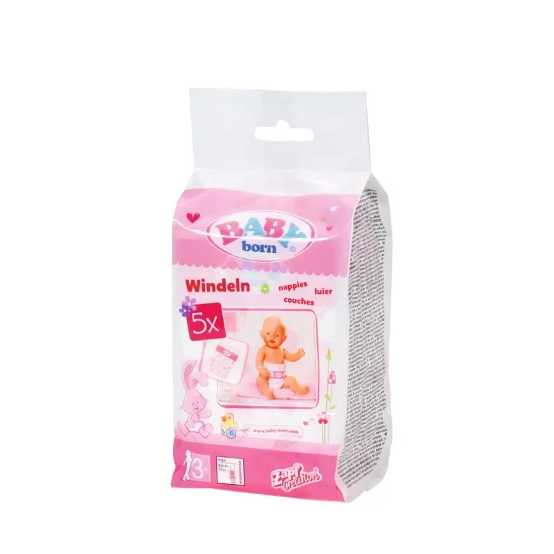 Autiņbikses lellēm Zapf Creation Baby born Shrinked 826508, balta krās.-rozā krās.