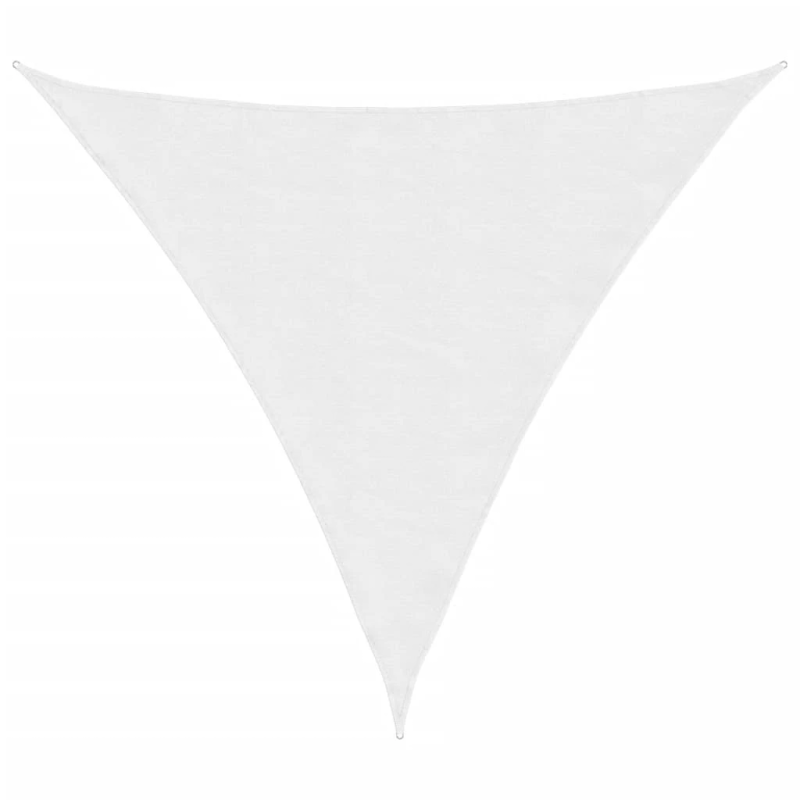 vidaXL saulessargs, 3,6x3,6x3,6 m, trijstūra, balts oksforda audums