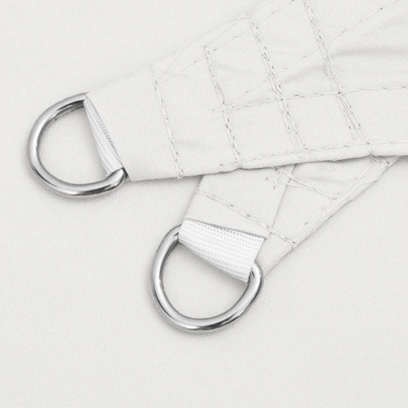 vidaXL saulessargs, 5x6x6 m, trijstūra forma, balts oksforda audums