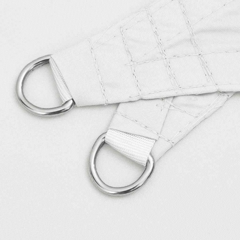 vidaXL saulessargs, 6x6x6 m, trijstūra forma, balts oksforda audums