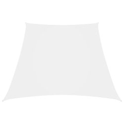 vidaXL saulessargs, 2-4x3 m, trapeces forma, balts oksforda audums