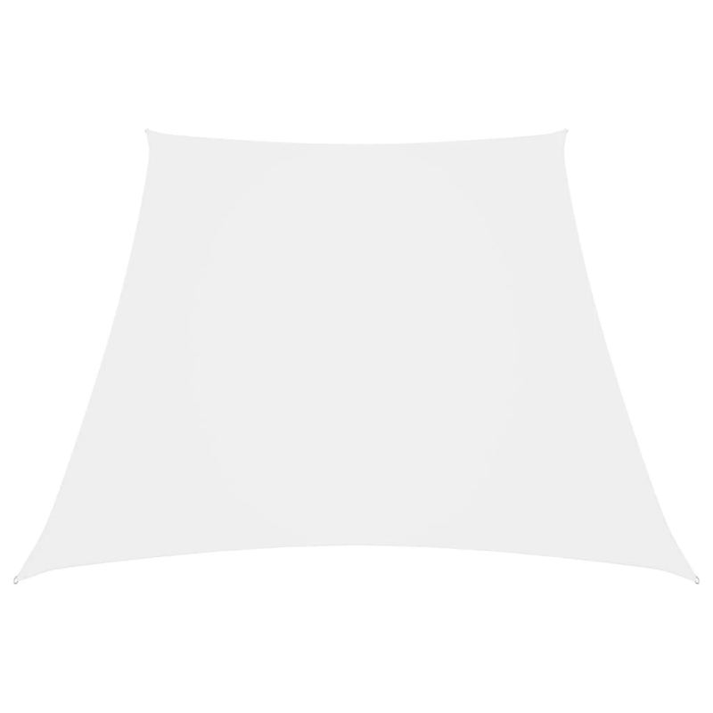 vidaXL saulessargs, 2-4x3 m, trapeces forma, balts oksforda audums