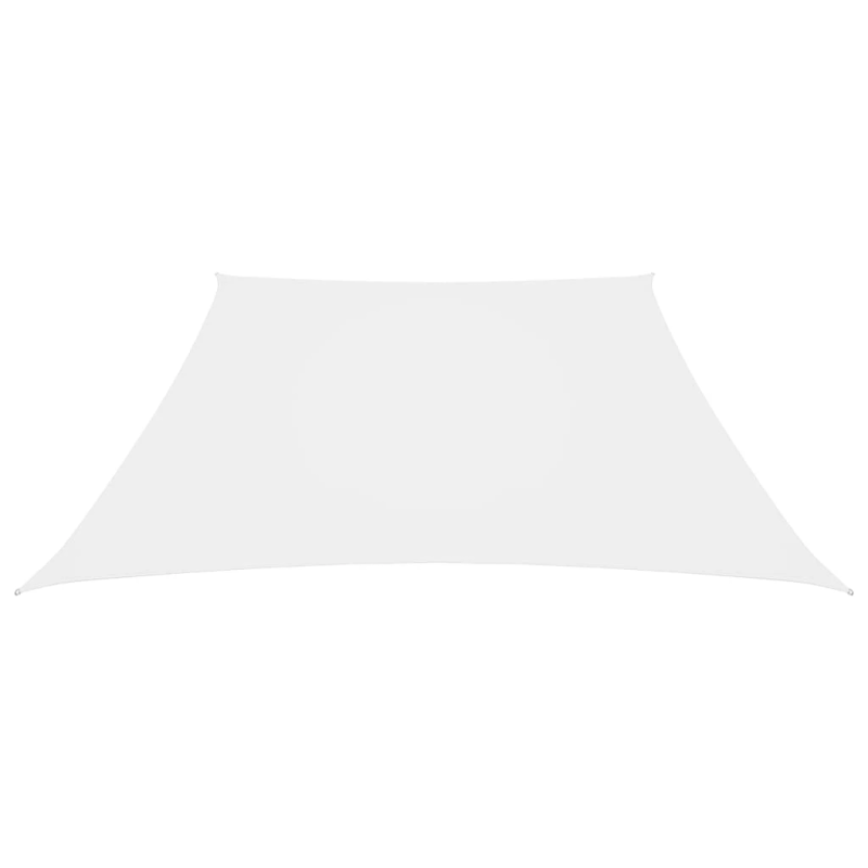 vidaXL saulessargs, 2-4x3 m, trapeces forma, balts oksforda audums