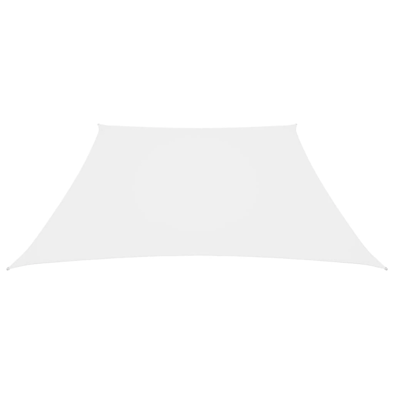 vidaXL saulessargs, 3-4x3 m, trapeces forma, balts oksforda audums