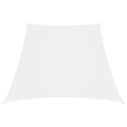 vidaXL saulessargs, 3-5x4 m, trapeces forma, balts oksforda audums