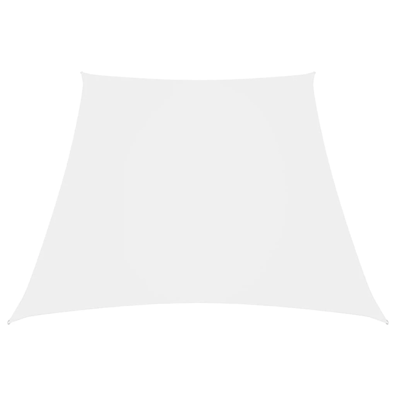 vidaXL saulessargs, 3-5x4 m, trapeces forma, balts oksforda audums