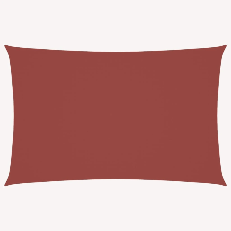 vidaXL saulessargs, 5x8 m, taisnstūra, sarkanbrūns oksforda audums