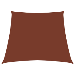 vidaXL saulessargs, 2-4x3 m, trapeces forma, sarkanbrūns audums