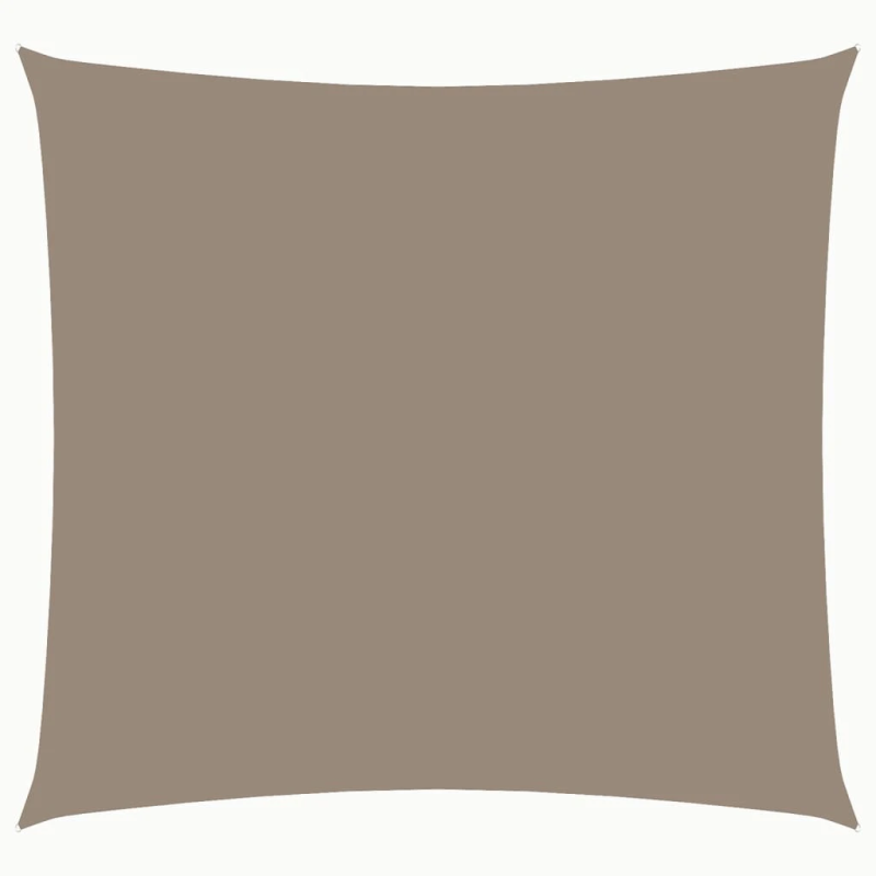 vidaXL saulessargs, 2x2 m, kvadrāta forma, pelēkbrūns oksforda audums