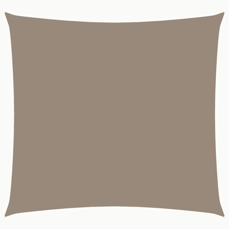 vidaXL saulessargs, 3,6x3,6 m, kvadrāta, pelēkbrūns oksforda audums