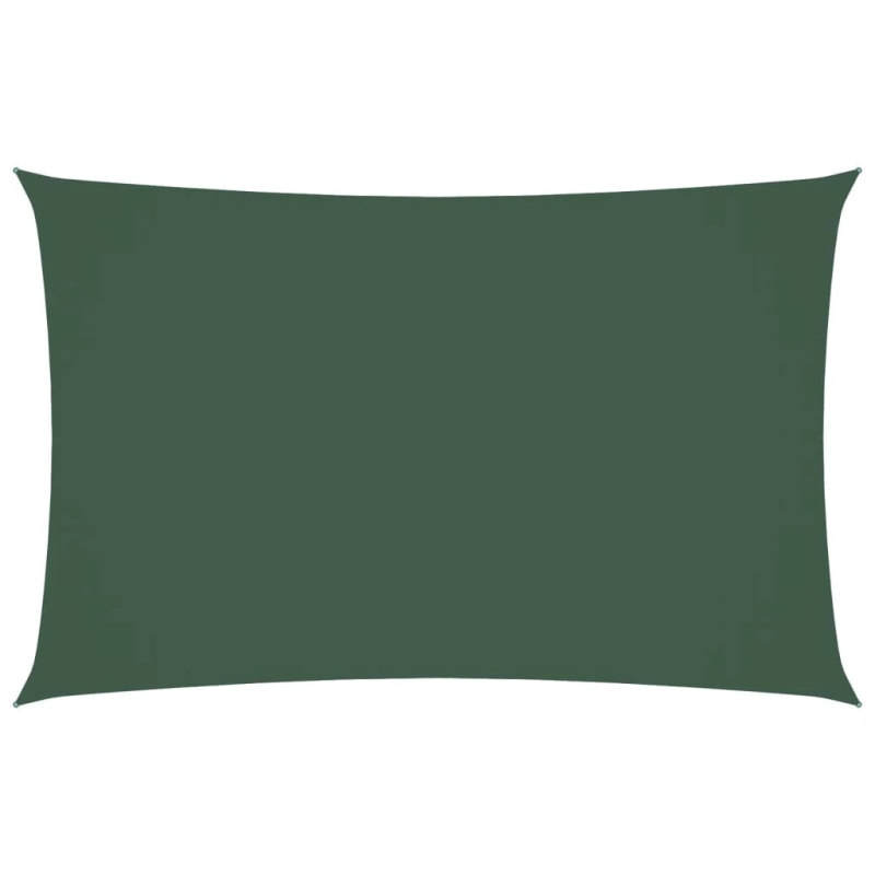 vidaXL saulessargs, taisnstūra, 2x5 m, tumši zaļš oksforda audums