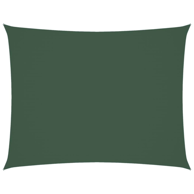 vidaXL saulessargs, taisnstūra, 3,5x4,5 m, tumši zaļš oksforda audums