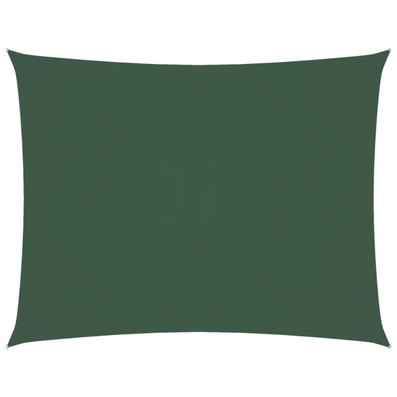 vidaXL saulessargs, 5x6 m, taisnstūra, tumši zaļš oksforda audums