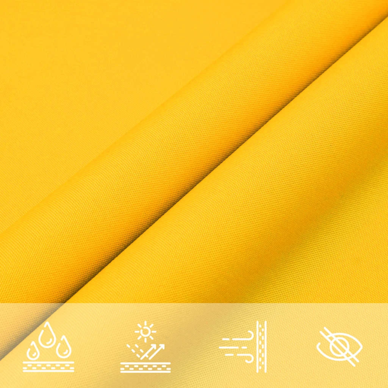 vidaXL saulessargs, 6x6 m, kvadrāta forma, dzeltens oksforda audums