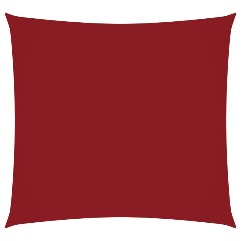 vidaXL saulessargs, 2x2 m, kvadrāta forma, sarkans oksforda audums