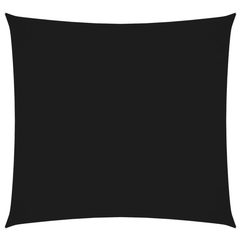 vidaXL saulessargs, 4,5x4,5 m, kvadrāta forma, melns oksforda audums