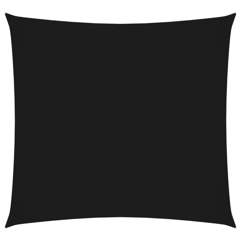 vidaXL saulessargs, 7x7 m, kvadrāta forma, melns oksforda audums