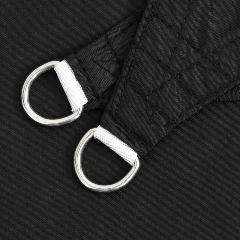 vidaXL saulessargs, 7x7 m, kvadrāta forma, melns oksforda audums