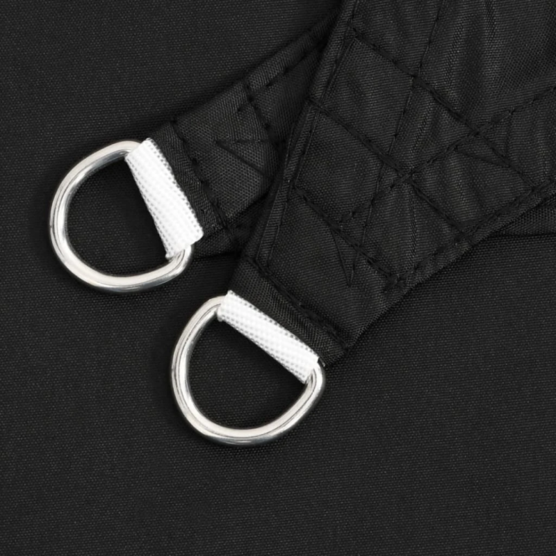 vidaXL saulessargs, taisnstūra, 2,5x3,5 m, melns oksforda audums