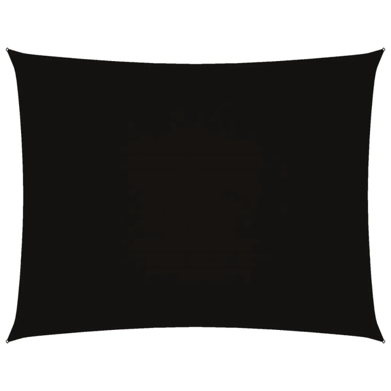 vidaXL saulessargs, taisnstūra, 3,5x5 m, melns oksforda audums