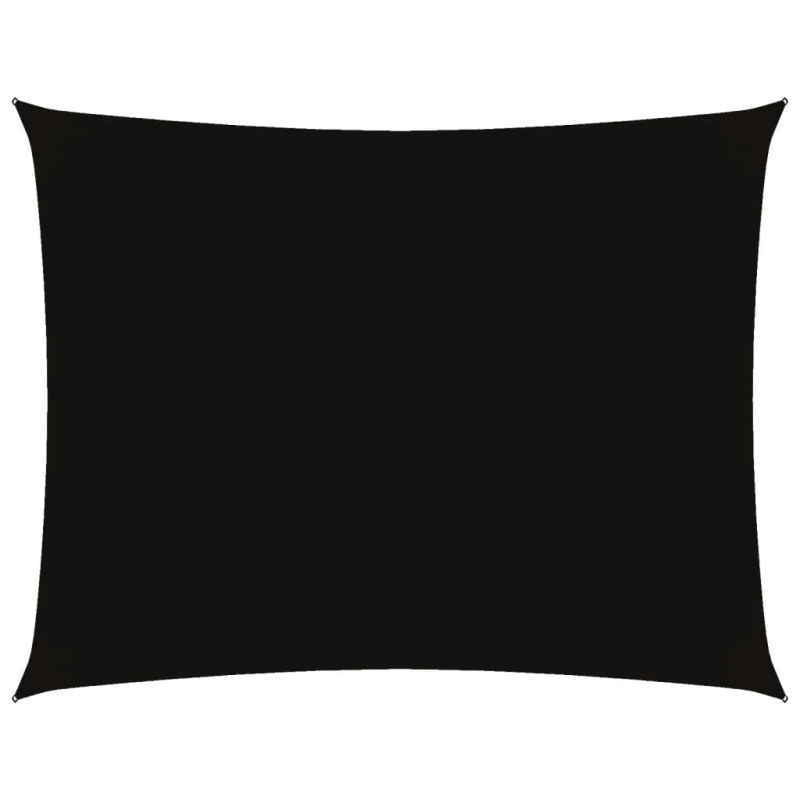 vidaXL saulessargs, taisnstūra, 4x5 m, melns oksforda audums