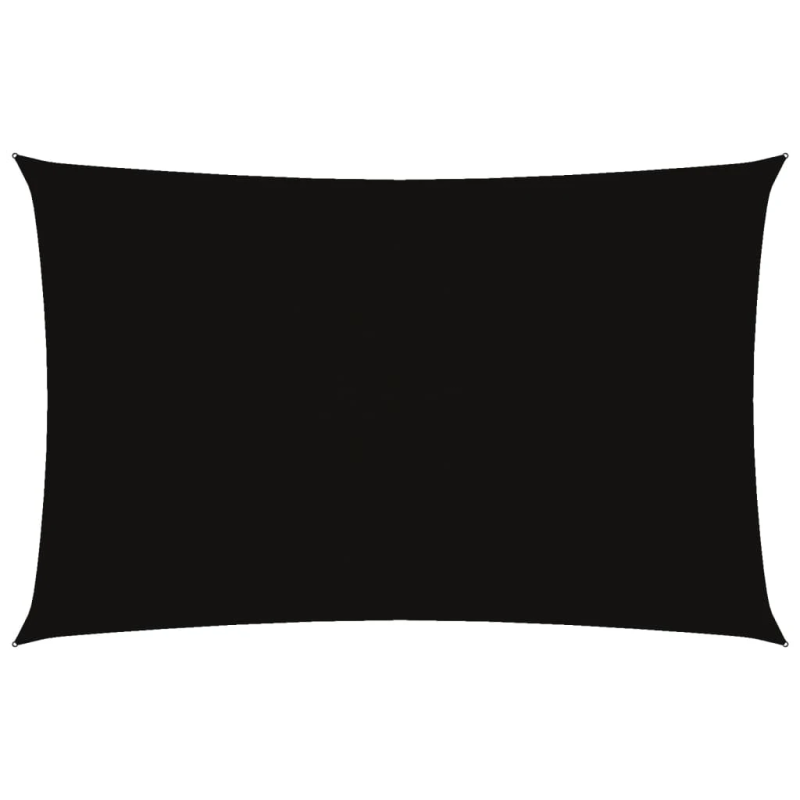 vidaXL saulessargs, 5x8 m, taisnstūra forma, melns oksforda audums