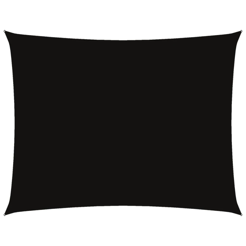 vidaXL saulessargs, taisnstūra forma, 6x7 m, melns oksforda audums