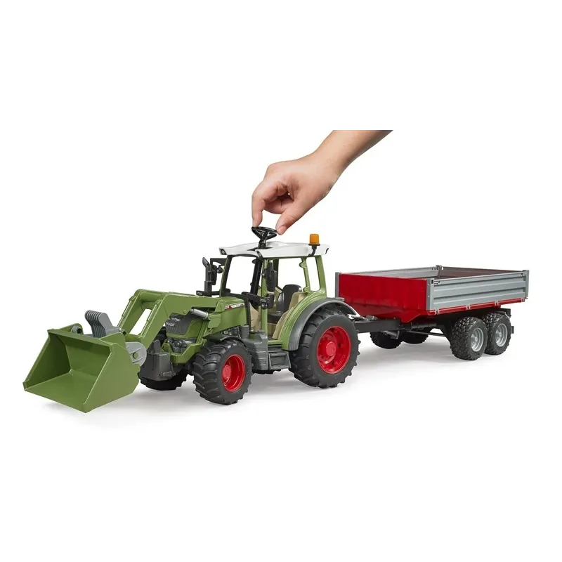Toy tractor with trailer fendt vario 211