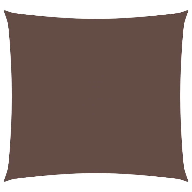 vidaXL saulessargs, 4x4 m, kvadrāta forma, brūns oksforda audums
